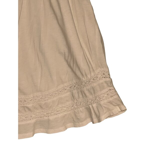 Cupio Embroidered Boho Top With Floral Design Size XL White Peasant Short Sleeve - Picture 16 of 16